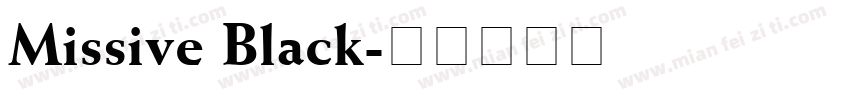 Missive Black字体转换